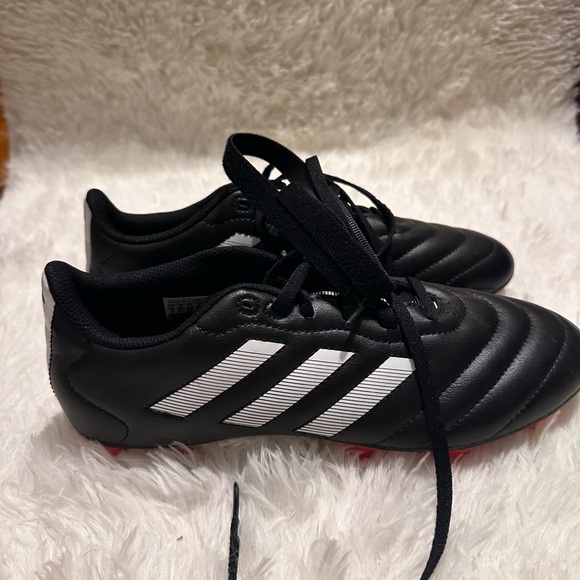 adidas Shoes - Adidas Black Athletic Shoes with White Stripes